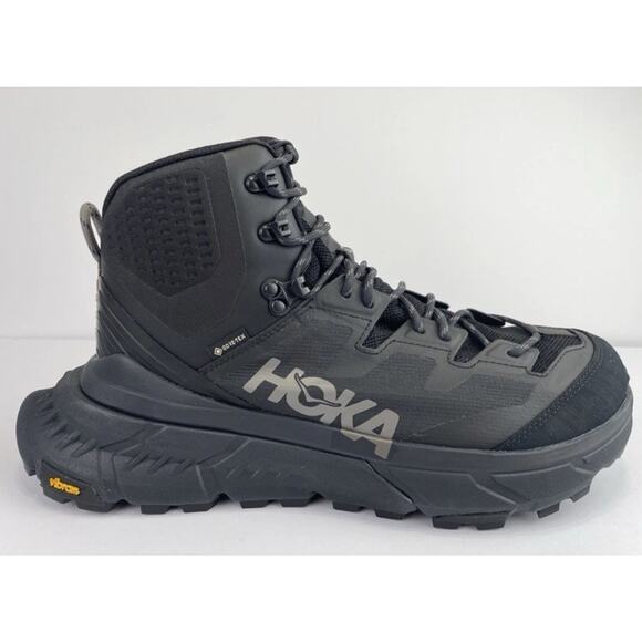 Hoka One One Tennine Hike GTX Black Men's Vibram Hiking Boot - Size 11D - Picture 3 of 9